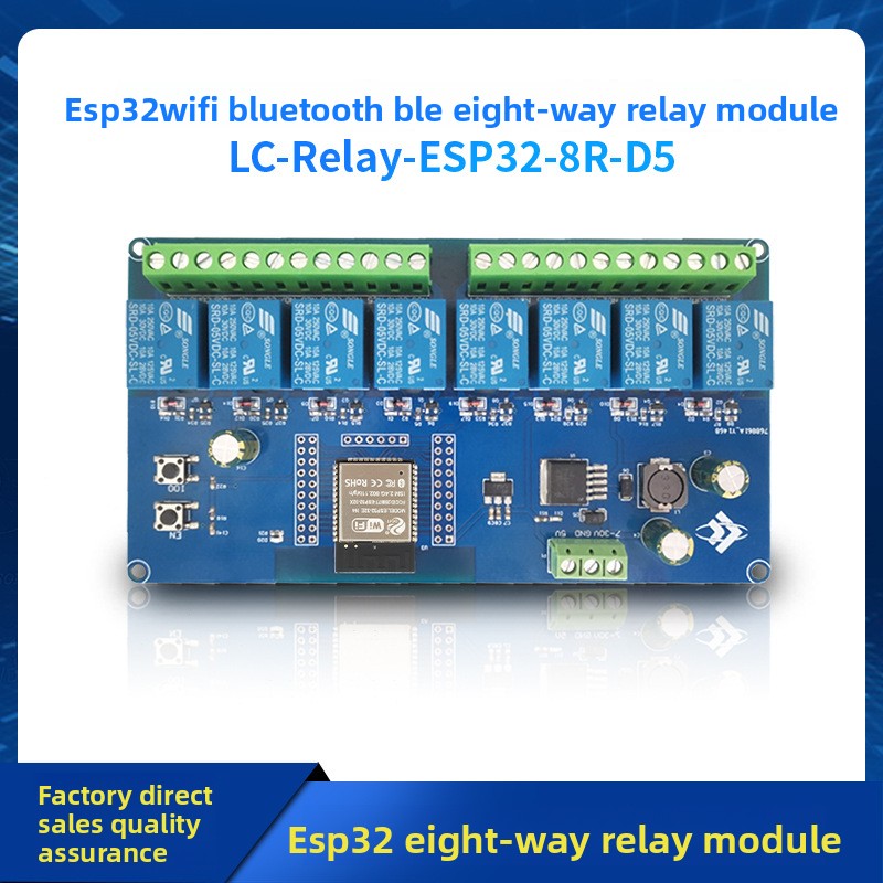 Relay 8 Channel Board - Placa de Desenvolvimento DC5-30V ESP32, Módulo