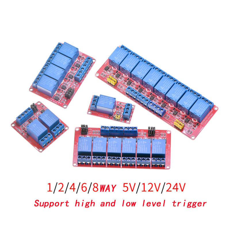 Relay 8 Channel Board - 1 2 4 6 8 canais