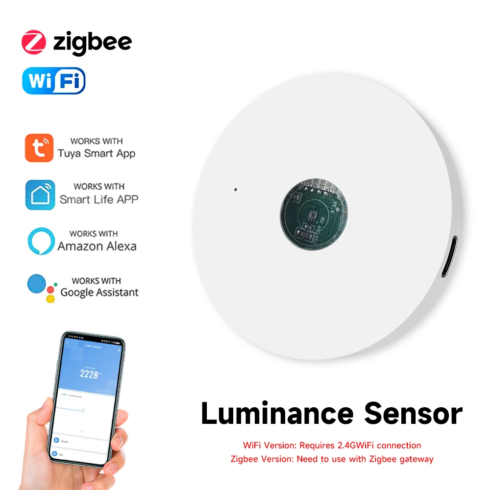 Home Automation Technology - Tuya wifi/zigbee sensor de luz luminância