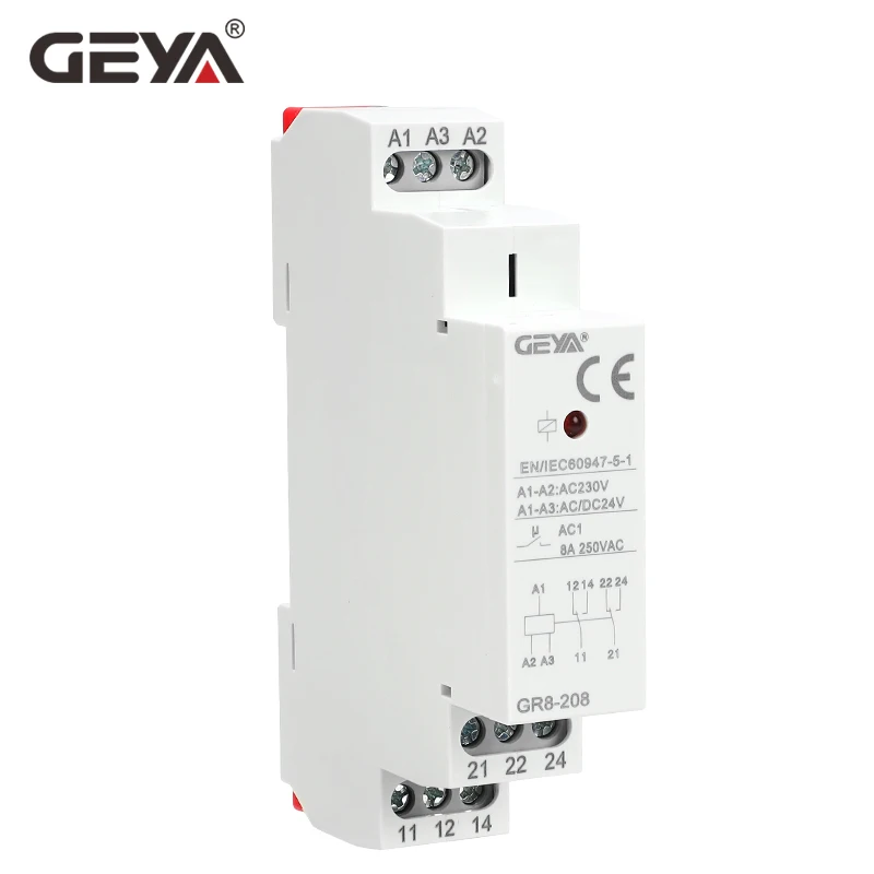 GEYA GR8-208 Relé Auxiliar Int - Shelly Relay Module avaliação e preço