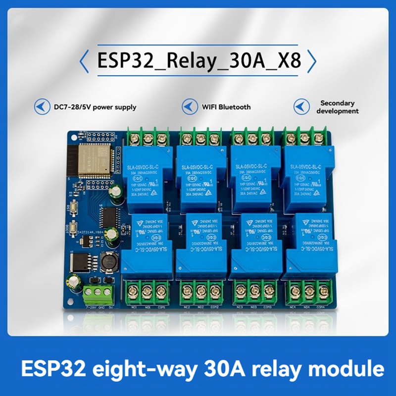 Módulo de relé de 8 canais 30A - Relay 8 Channel Board avaliação e preço
