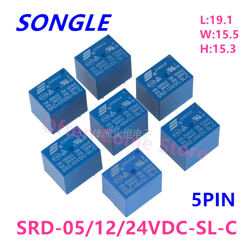 5 peças novo relé SRD-05VDC-SL - Shelly Relay Module avaliação e preço