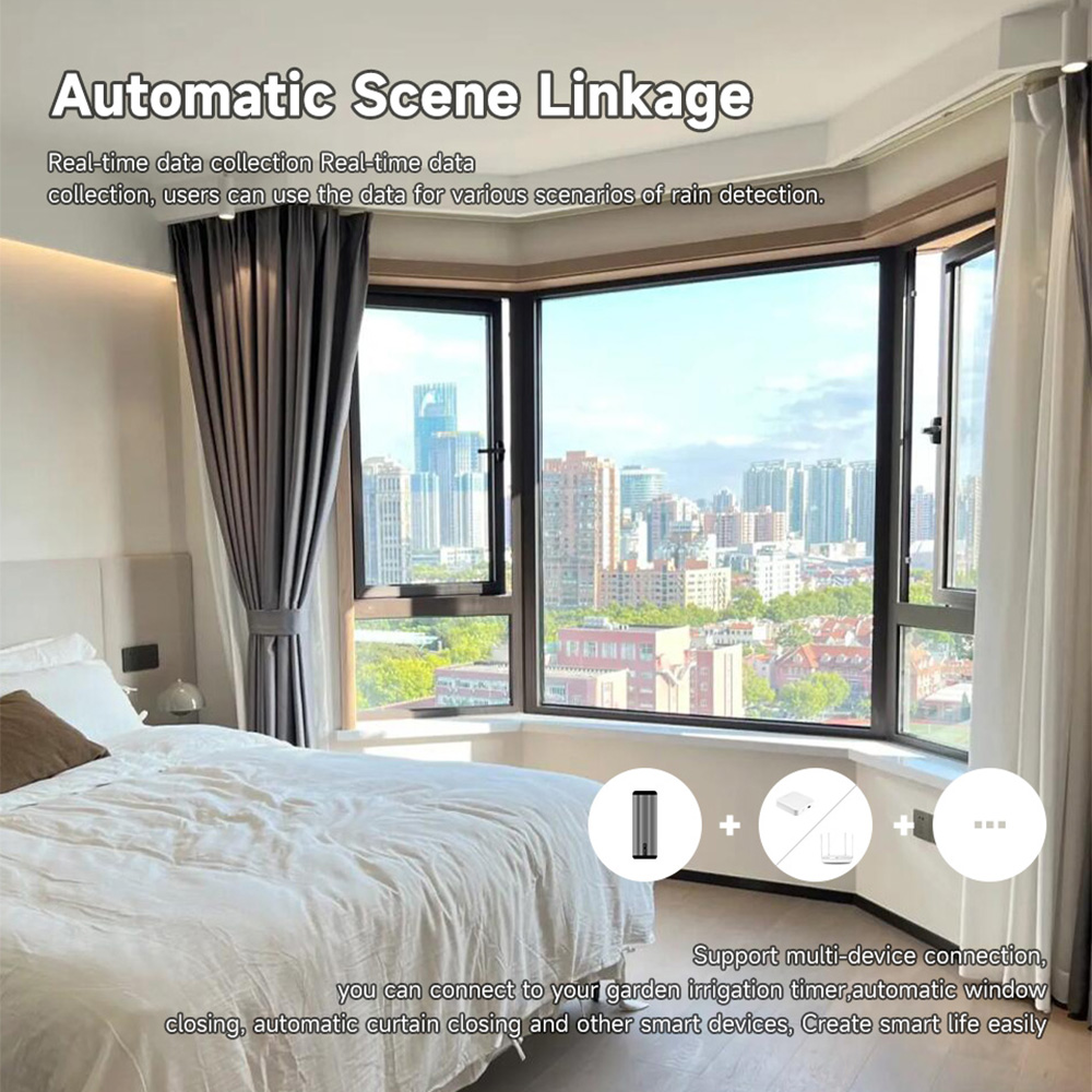 Tuya zigbee sensor de chuva tu - Home Automation Technology avaliação e preço
