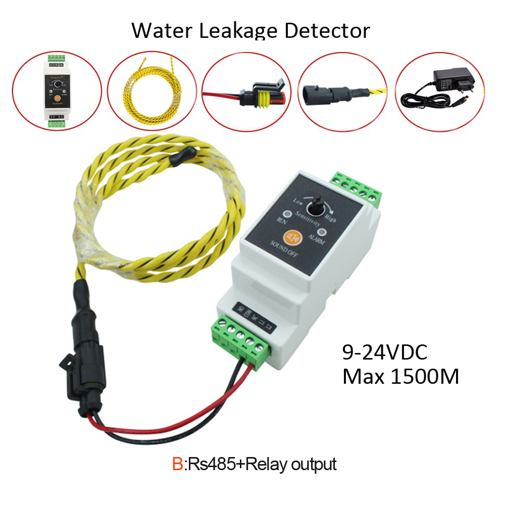 1 conjunto de detector de vaza - Water Leak Detector Wired avaliação e preço