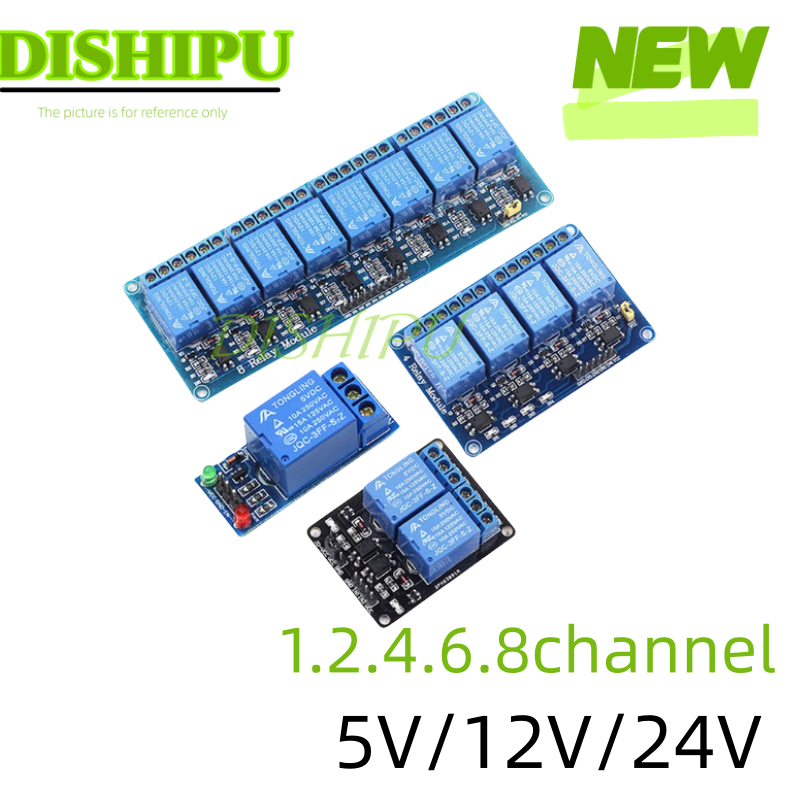 Dc 5v 12v 24v 1 2 4 6 8 canais - Relay 8 Channel Board avaliação e preço
